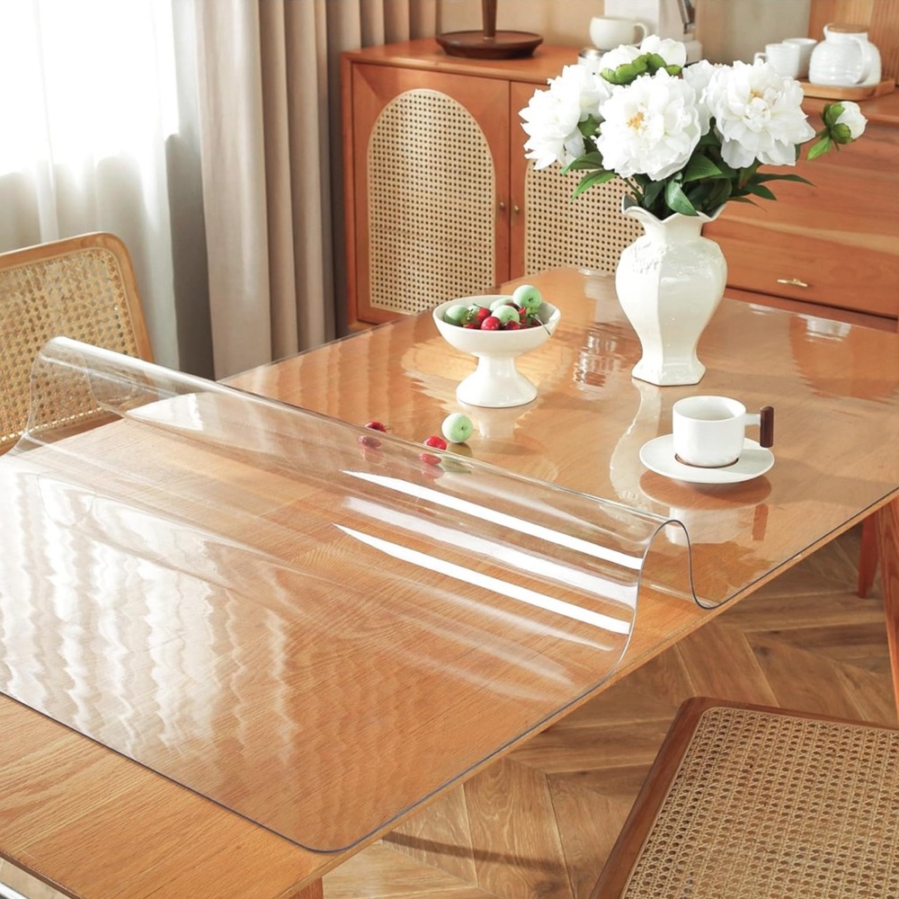 NEW Clear Waterproof PVC Plastic Table Cover Protector 36x24” 1.5 mm thick Mat